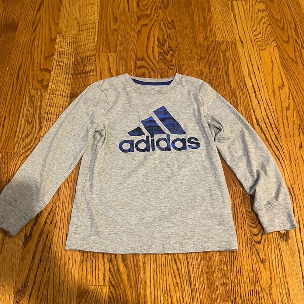 Adidas Boy’s Grey Long Sleeve Tee Size 6